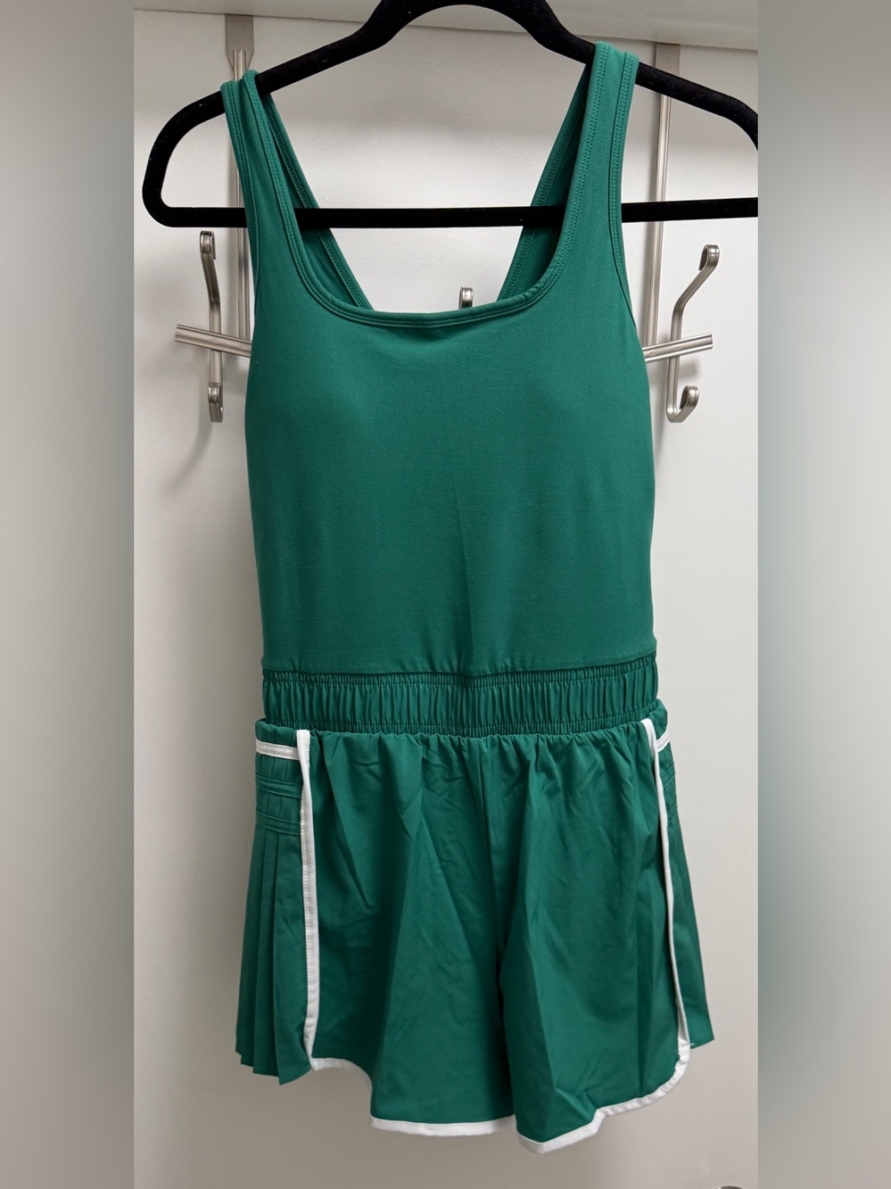 Rae Mode Emerald Green Athletic Tank Romper - S
